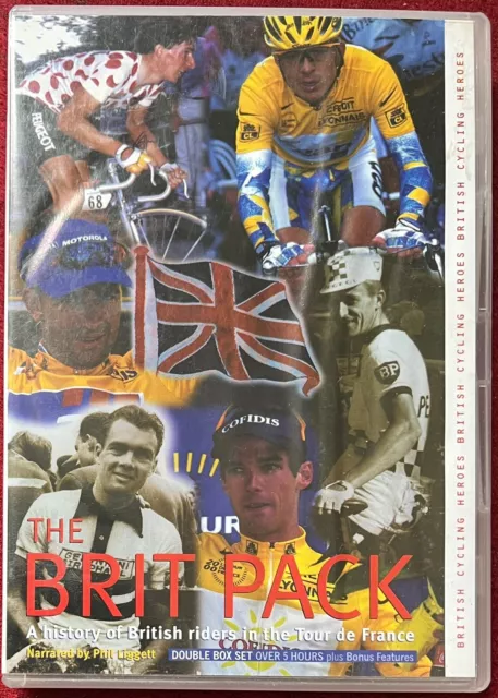 THE BRIT PACK Tour De France DVD 2 Disc Over 5 Hours Phil Liggett Cycling Cycle