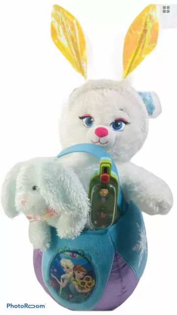 Disney Frozen Elsa Build A Bear Plush Easter Bunny & Basket Lot B153