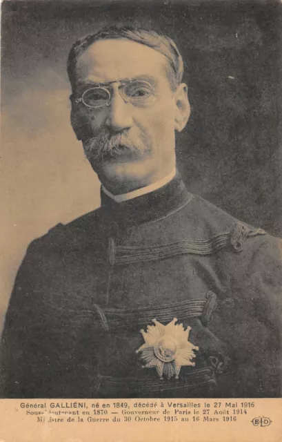 Cpa Guerre General Gallieni