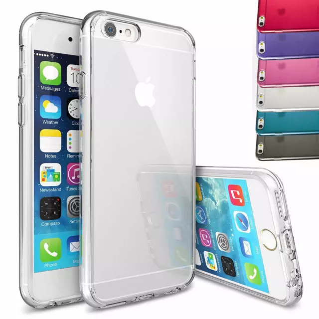 For Apple iPhone 6 6S / Plus Slim Transparent Clear Silicone Gel Case Cover Skin