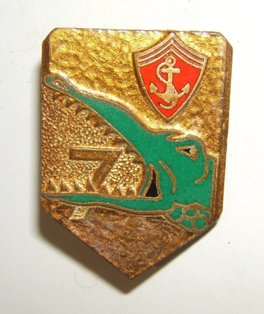 Insigne 35° Régiment d'Artillerie Drago, pastille gravée