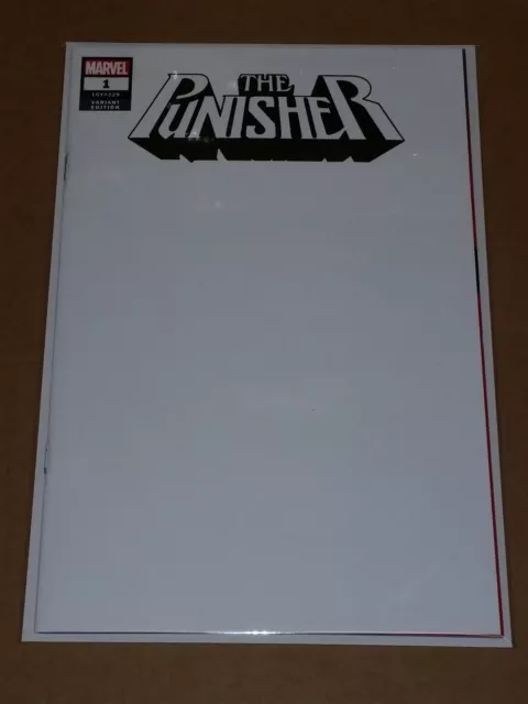 Punisher #1 Blank Variant Nm+ (9.6 Or Better) October 2018 Marvel Comics Lgy#229