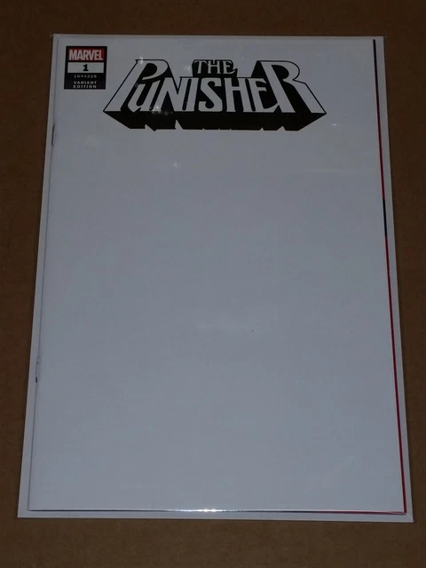 Punisher #1 Blank Variant Nm+ (9.6 Or Better) October 2018 Marvel Comics Lgy#229
