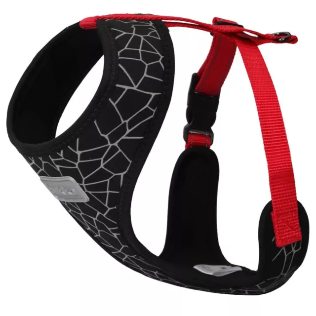 Rukka Pets Cube Mini Black Red Comfy Dog/Puppy Harness Walker XSmall