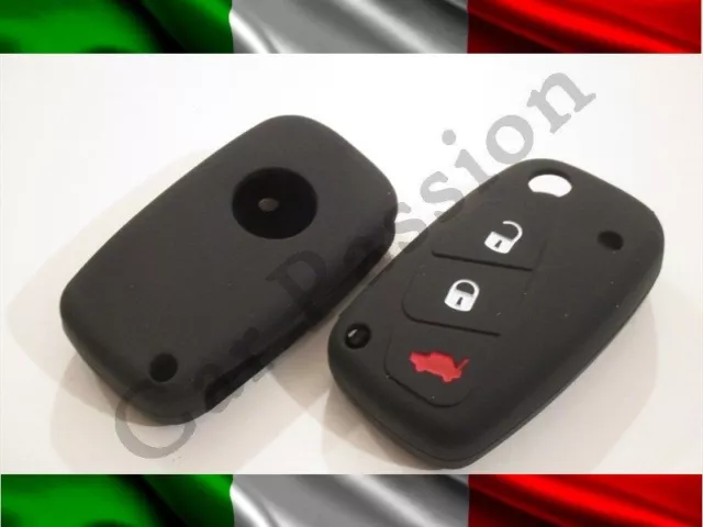 Guscio Chiave Cover Lancia Silicone Y Ypsilon Musa Nera Key Shell Gomma