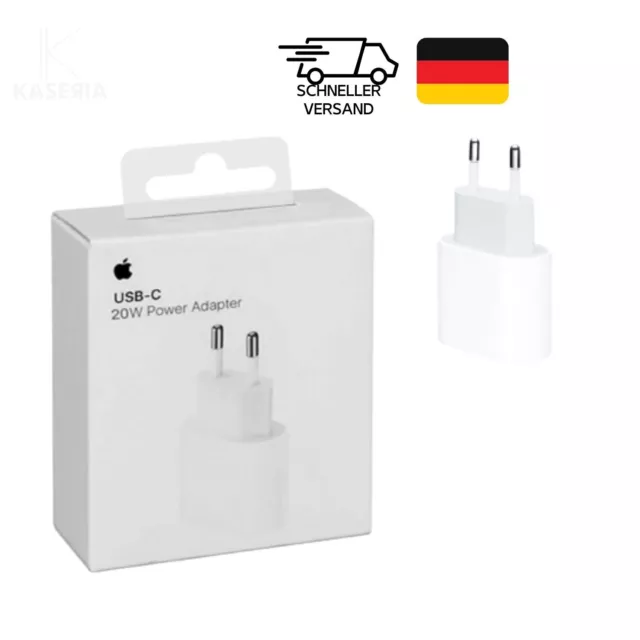 Original 20W Apple iPhone 12 13 14 Pro Max Schnellladegerät USB-C Power Adapter