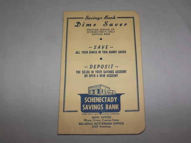 Vintage Schenectady Savings Bank Dime Saver