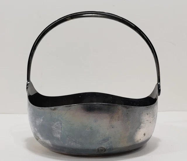 Mod Scandinavian Design Mid Century Modern COHR DENMARK ATLA Silverplate Basket