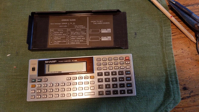 sharp pc 1450 calculatrice pocket programmable computer