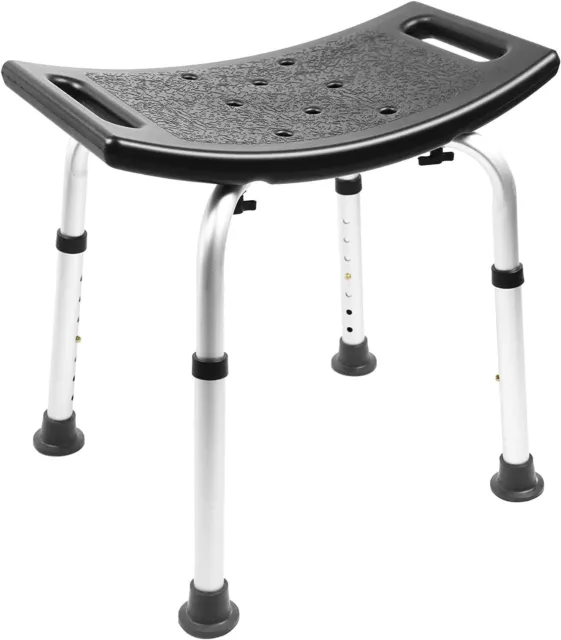 Non- Slip Bathroom Chair Shower Seat Stool Adjustable Disability Aid Elderly