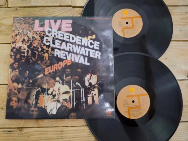 Creedence Clearwater Revival Live In Europe 2 Lp Vinyle Ex Cover Ex Origin 1973