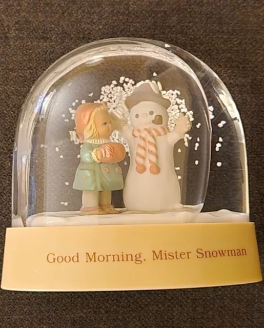 Memories Of Yesterday Good Morning Mister Snowman Globe Vintage