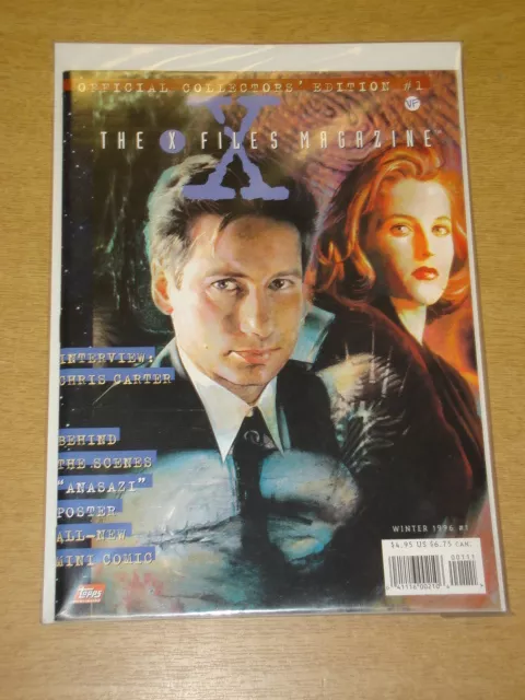 X-Files Official Collectors Edition #1 1996 Winter Vf Topps Uk Mag With Gift