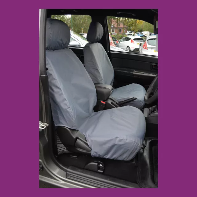 Isuzu Rodeo 2003-2012 Grey Waterproof Tailored Front Pair Seat Covers UK Made