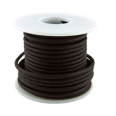 20 AWG vintage style solid cloth wire 50' spool BROWN