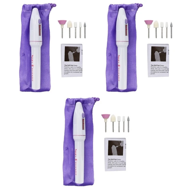 3x lima de uñas eléctrica profesional multipropósito pluma lima nial
