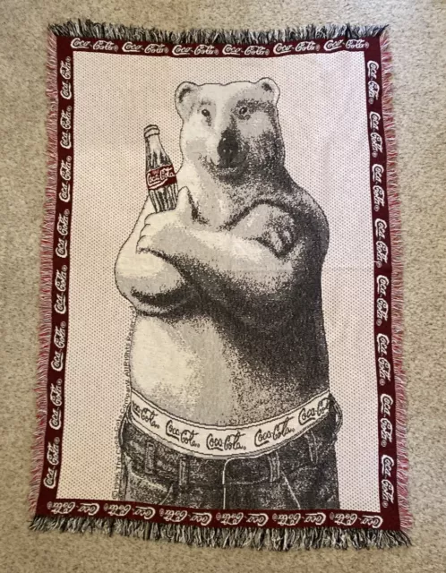 Coca cola polar bear blanket hotsell