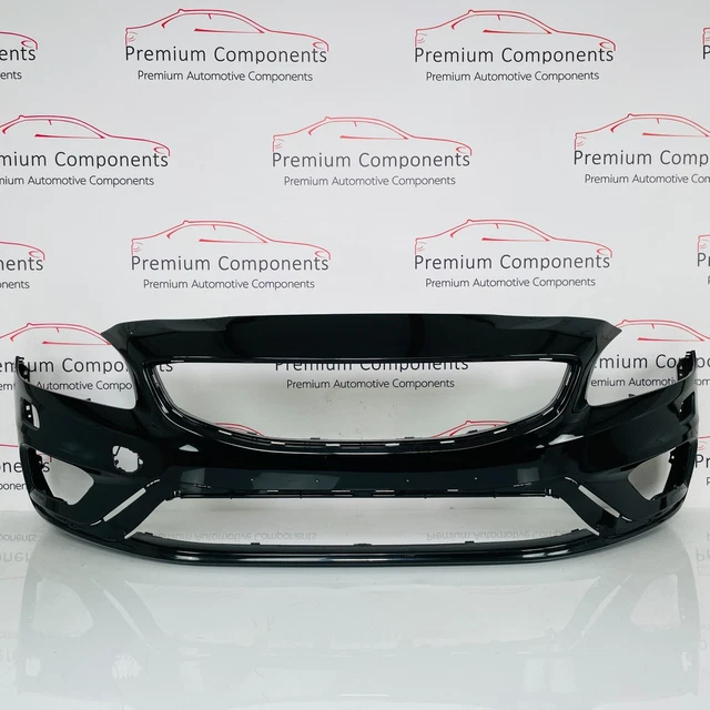 Volvo S60 Front Bumper Genuine Black Mk2 R-Design Washer Jets 2013 - 2018 [AN72]