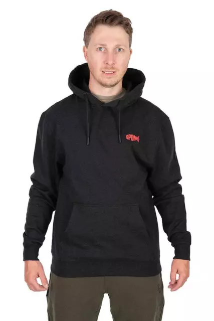 Spomb Black Marl Hoody / Carp Fishing Clothing