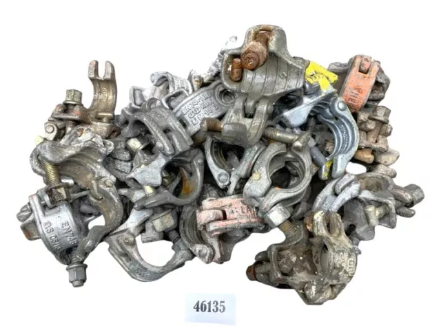 20 Stück Gerüstkupplung Drehkupplung Gerüstschelle Doppelschelle Ø50mm 46135