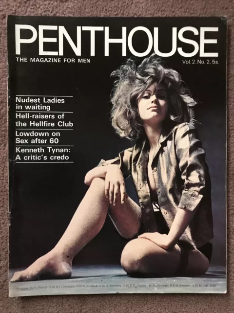 Vintage Penthouse Mens Magazine Vol 2 No 2 1966 VGC Hell Fire Club