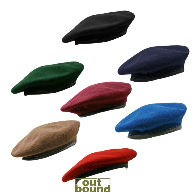 ARMY BERET BRITISH Combat Military Style Cadet Uniform Wool Hat Cap