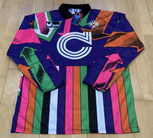 BORUSSIA DORTMUND GOALKEEPER Shirt 90s BVB Uhlsport Vintage