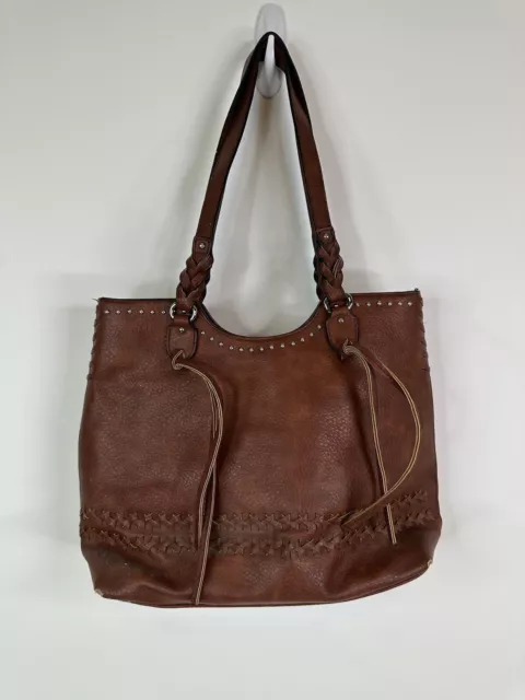 Lady Conceal Carry Purse Faux Leather Pockets Concealed Tote Bag Holster Brown