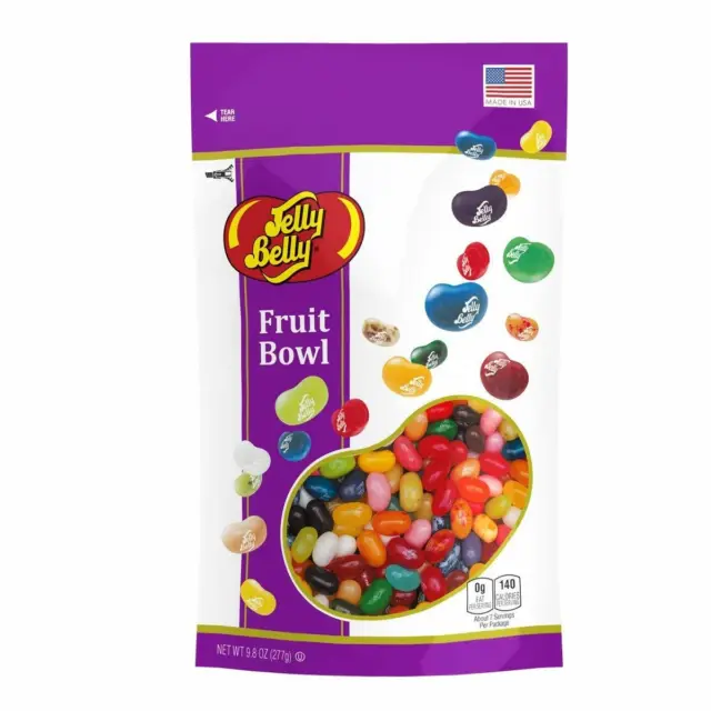 Gourmet FRUIT BOWL Jelly Belly Candy Jelly Beans 9.8 OZ Stand-Up Pouch Bag