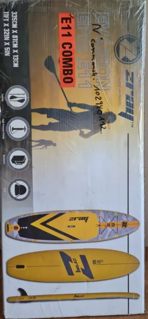 ZRAY EVASION DELUXE 11.0 Sup Board Stand Up Paddle Surfboard gonflable yellow 3