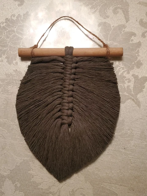 Hojas y macrame hoja de bebé