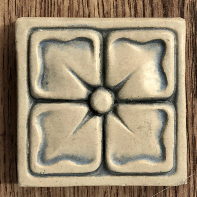 Floral Glazed Tile California Batchelder Vintage