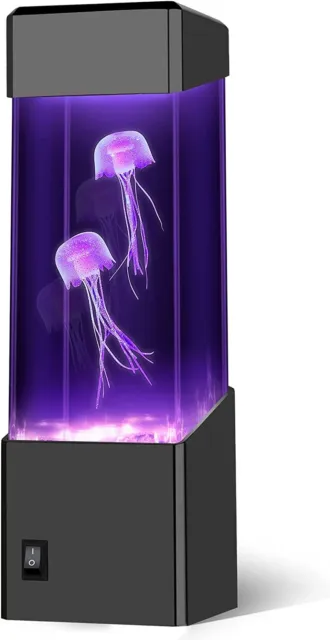 Jellyfish Lava Lamp USB Electric 7Color Changing LED Aquarium Night Bedside Lamp
