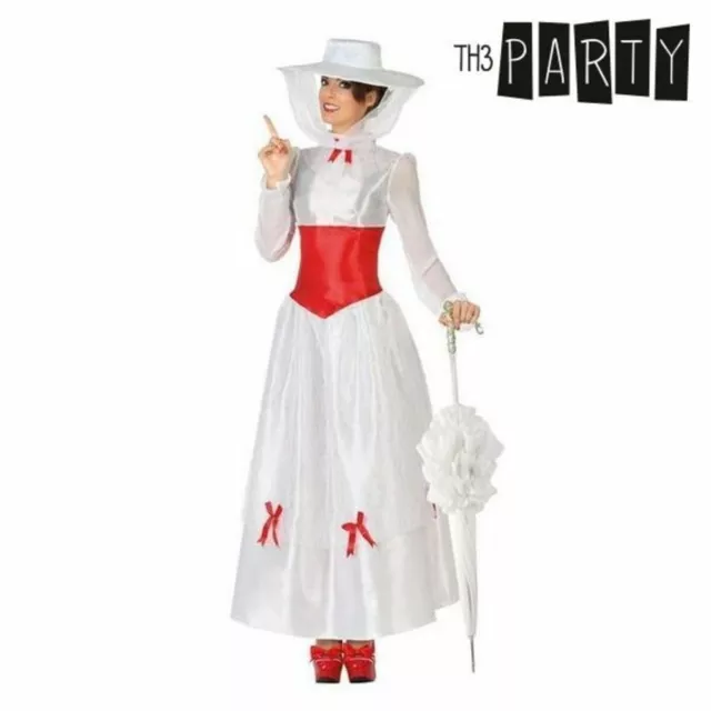 Costume per Adulti Th3 Party Bianco Fantasia (2 Pezzi) Taglia:M/L