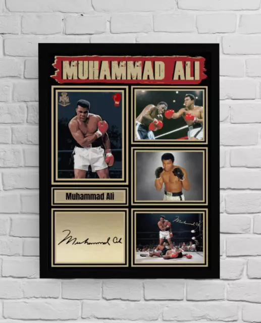 Muhammad Ali A4/A3 Autograph Boxing memorabilia/gift signed (#13)