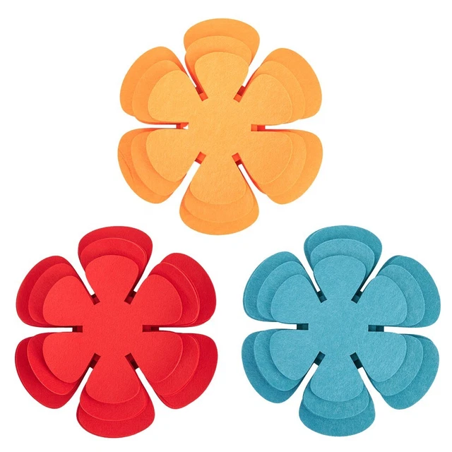 12pcs Feutre Patin Casserole Pot Protecteur Anti-rayures Non Bâton Ustensile D