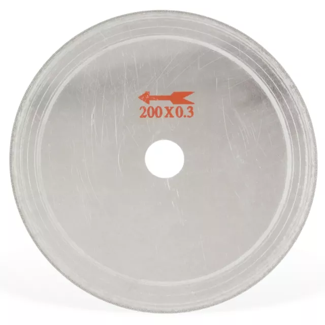 2Pcs 8" inch Ultra-thin Diamond Saws Blade Cutting Disc Arbor 25mm Jewelry Tools
