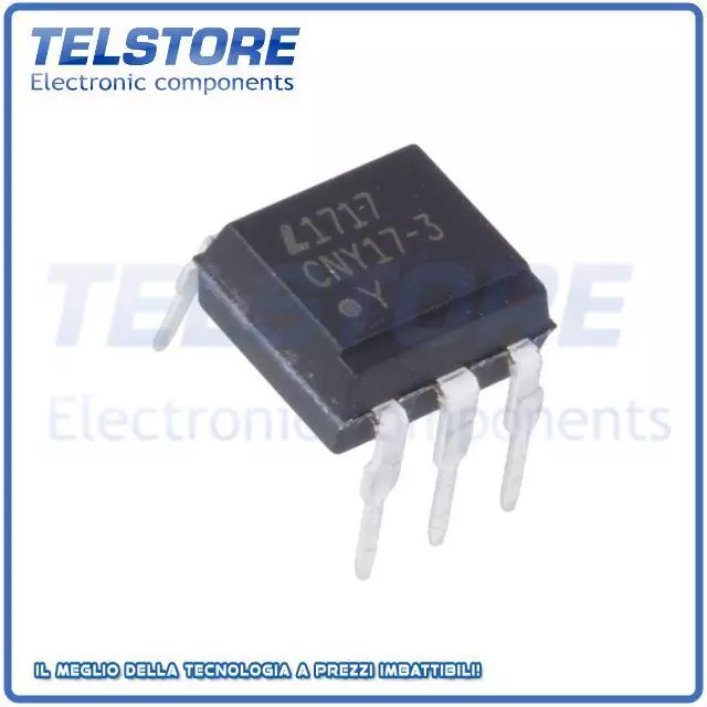 2pcs CNY17-3 Optocoupler THT Canali 1 Usc transistor Uisol 5kV Uce 70V  .