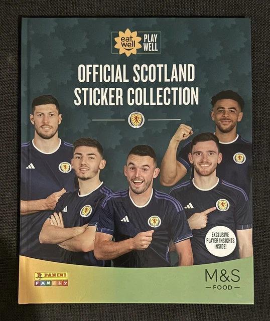PANINI FAMILY OFFICIAL Scotland Sticker Collection Album / M&S Marks ...
