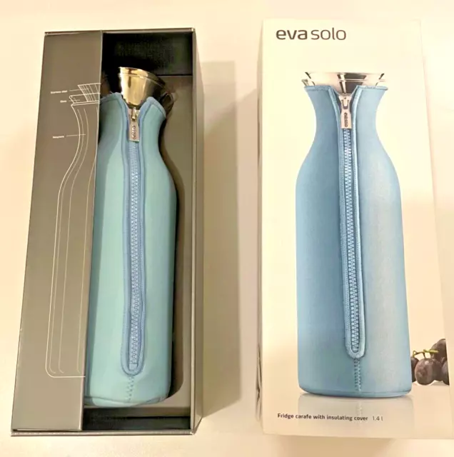 Eva Solo Kühlschrankkaraffe Blue Sky Wasserkaraffe Karaffe Borrosilikat-Glas 1 L