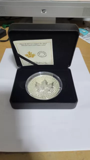 2023 Canada Ultra High Relief 5 oz. Silver Maple Leaf