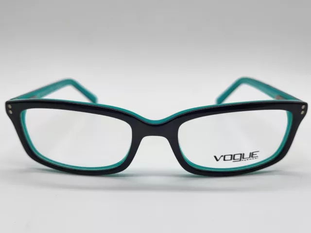 VOGUE VO5081 2435 Kids 47-16-125 Black Horn/Green Cat Eye Turquoise - Flex Hinge