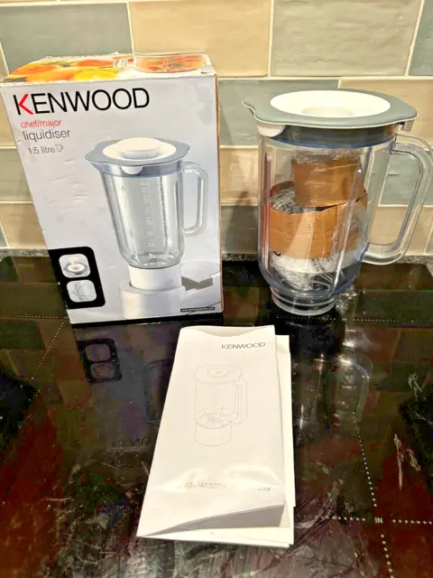 KENWOOD Chef/Major Glass 1.5L Litre Liquidiser - New - Boxed - AW AT337 001