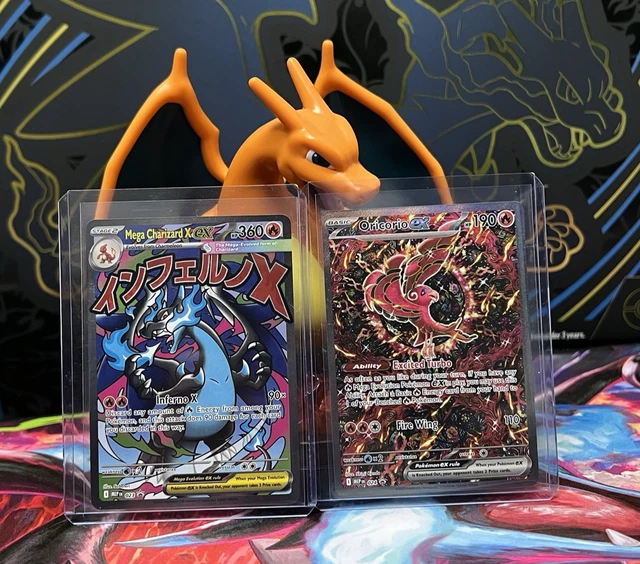 POKÉMON MEGA CHARIZARD X ex UPC Promo Cards With Playing Mat, Sleeves ...