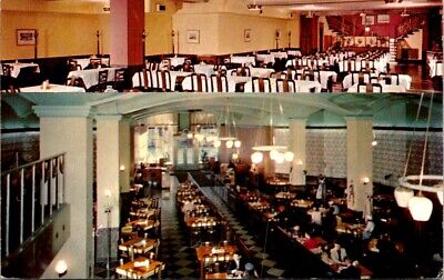 Vintage Postcard Interior View of The Pickwick Cafeteria Cleveland Ohio OH  W113