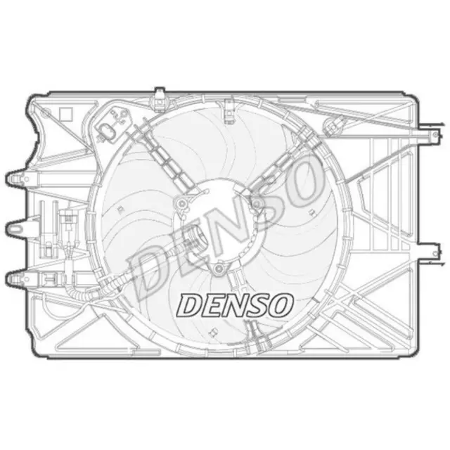 DENSO Ventilateur Refroidissement Moteur Convient pour Fiat 500L DER09070