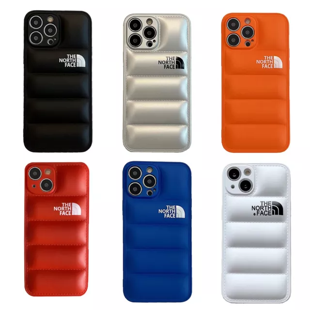 Cover Custodia Puffer Piumino The North Face IPhone 12 13 14 Pro Max
