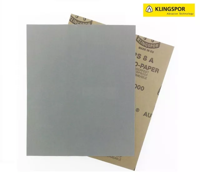 High Quality Wet And Dry Sandpaper 60 - 7000 Grit Klingspor Sand Paper A4 Size 2