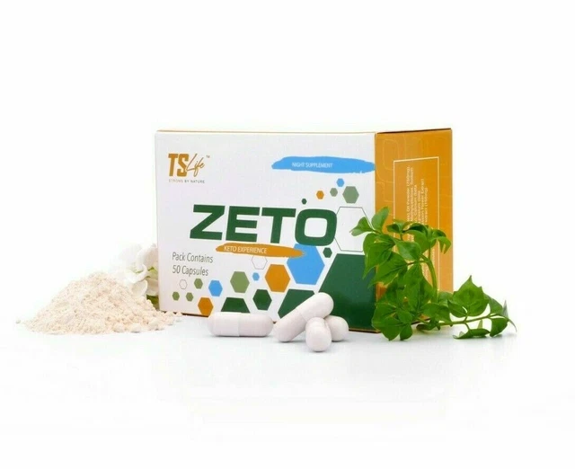 TS Life Zeto Fettverbrennung Kapseln - Halal - Original - Free Tracked P&P Volt Supa