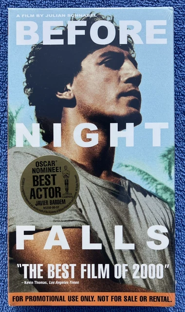 Before Night Falls ~VHS~ Javier Braden ~ DEMO Screener Copy ~ NEW/Sealed ~ 2001